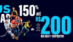 Bônus De Boas-Vindas Esportes – 150% Até R$ 200