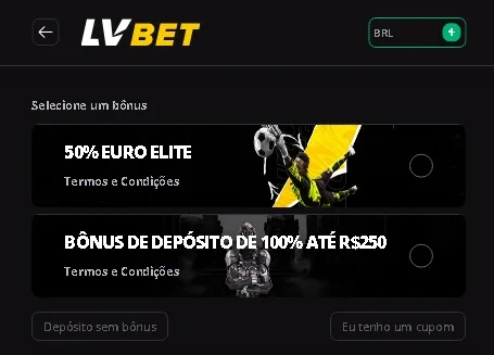 LVbet bônus 1