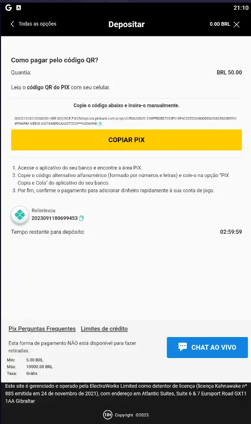 Como depositar Bwin App (5)