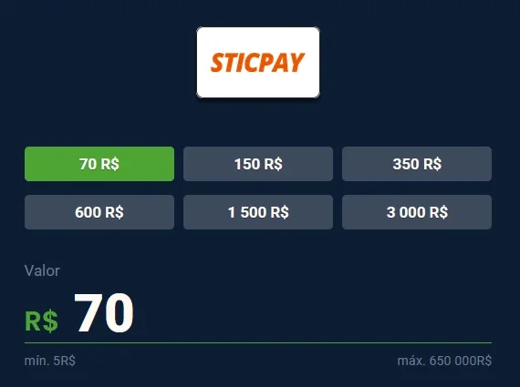 imagem como sacar com sticpay